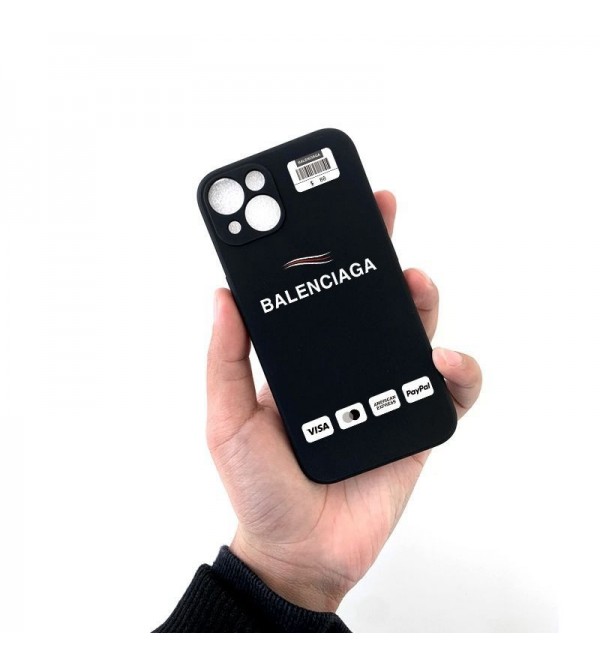 Balenciaga バレンシアガ ハイブランドiphone 14/14 pro/14 pro maxケース オシャレ 黑白 モノグラム アイフォン14/13/12/11/x/xr/xs/xs maxカバー シンプル 新品 コピー メンズ レディーズ