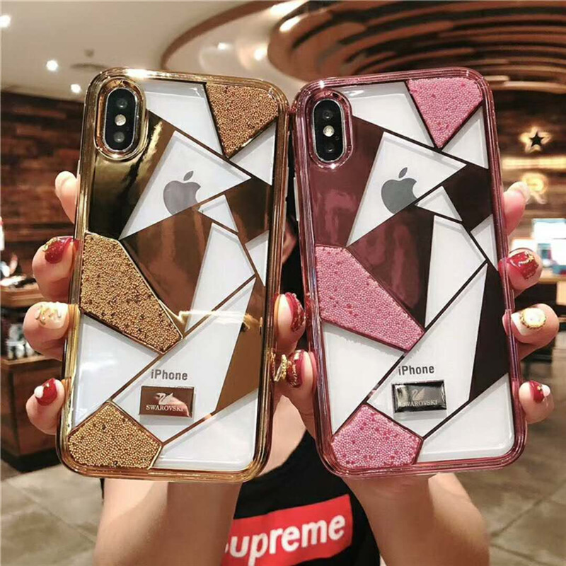 iphone xsケース ブランド swarovski