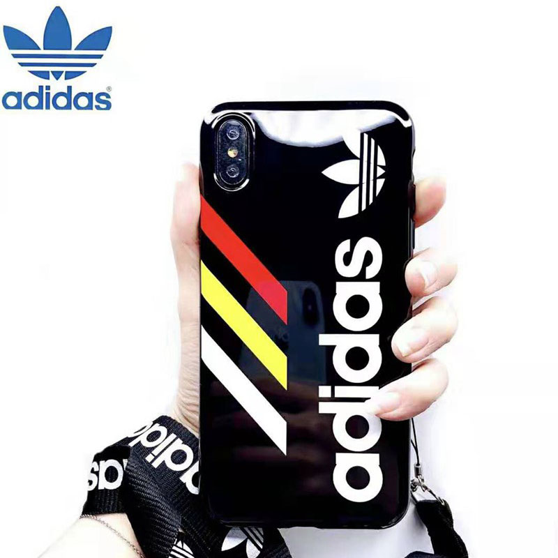 オシャレ人気 iphone x/8/7 plusケースadidas 