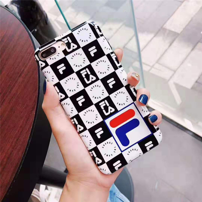 オシャレチェック iphone x/8/7 plusケース FILA