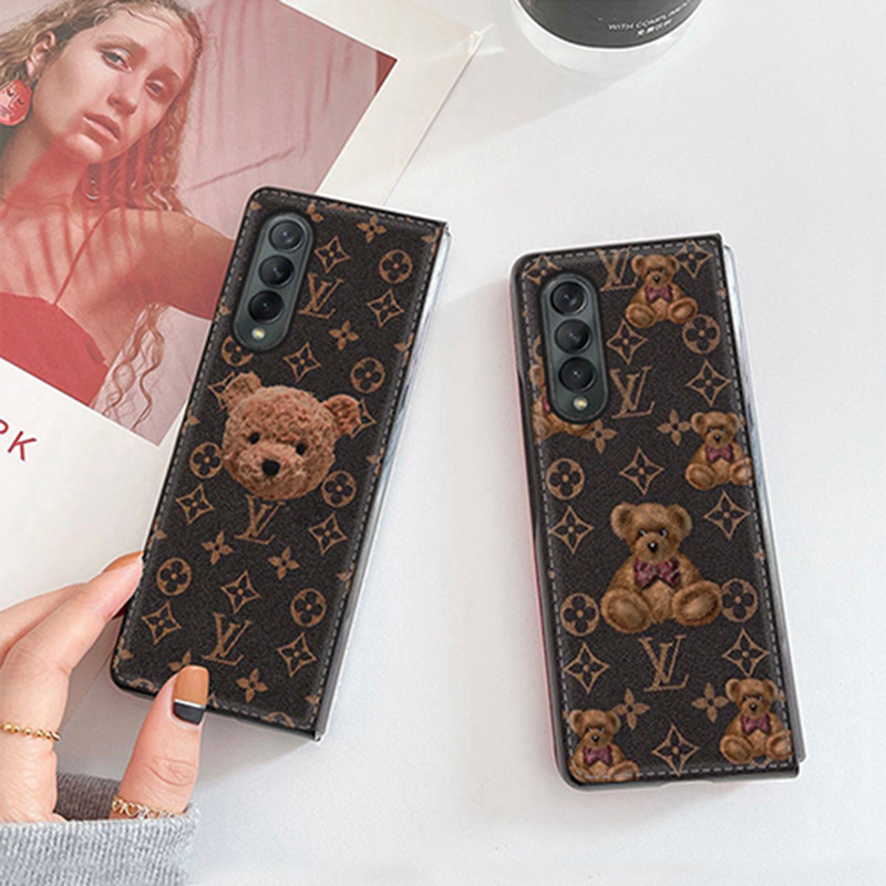 lv　ブランド　ギャラクシーzfold3カバー 手帳型 かわいい