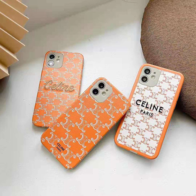 セリーヌ ブランド iphone13/12s/12mini/12pro/12pro maxケース ins風 CELINE 刺繍風 かわいい