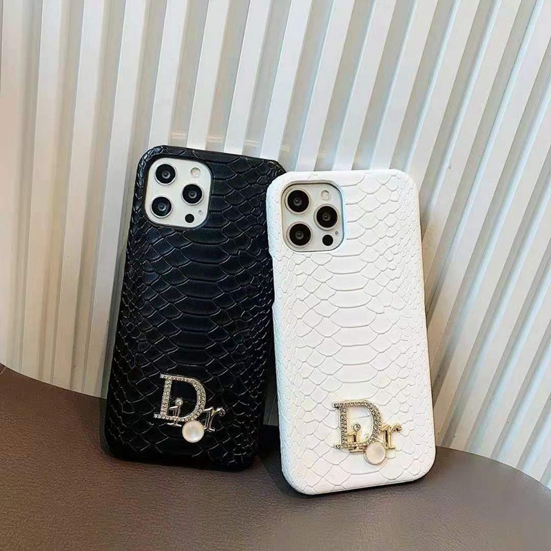 Dior ディオール ブランド iPhone 13/12s/13 pro/13 pro maxケース 個性 カッコイイ ヘビ柄 レザー