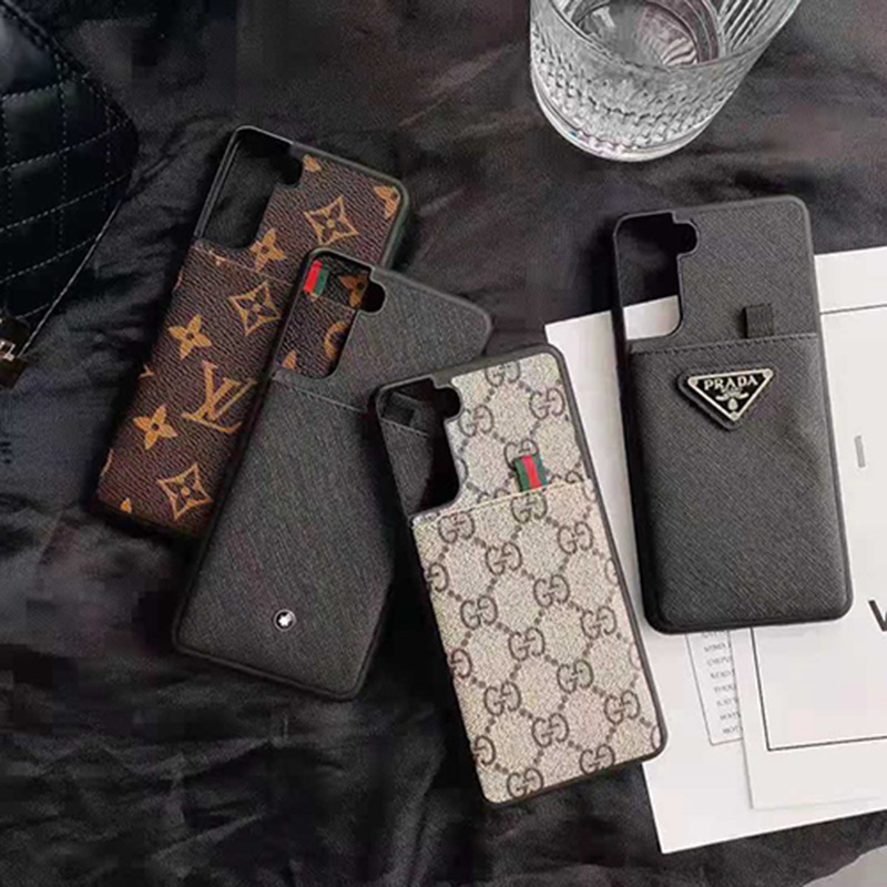 PRADA　ルイヴィトン　ブランド GalaxyS21+ケース　耐衝撃