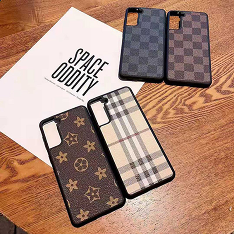 バーバリー LV Galaxys21+ケース 落下保護  耐衝撃  