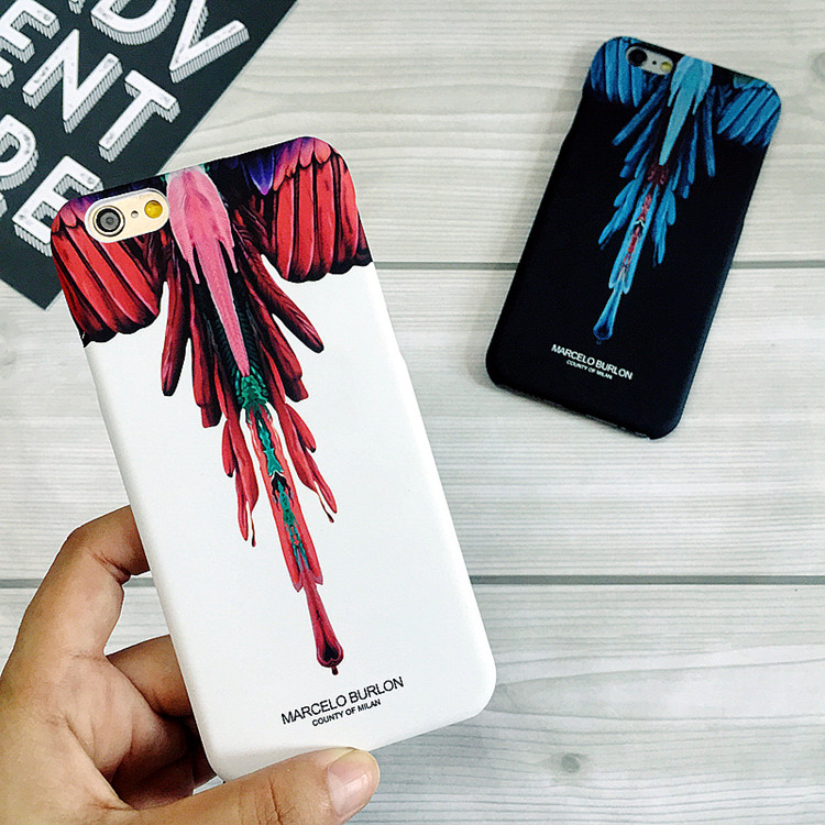 羽根 iPhone7 plusケース Marcelo Burlon