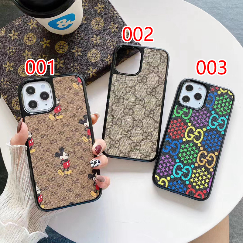 Gucci/グッチ ブランドiphone15/14/13 mini/14 pro/14pro maxケース コラボ ディズニー ジャケット型