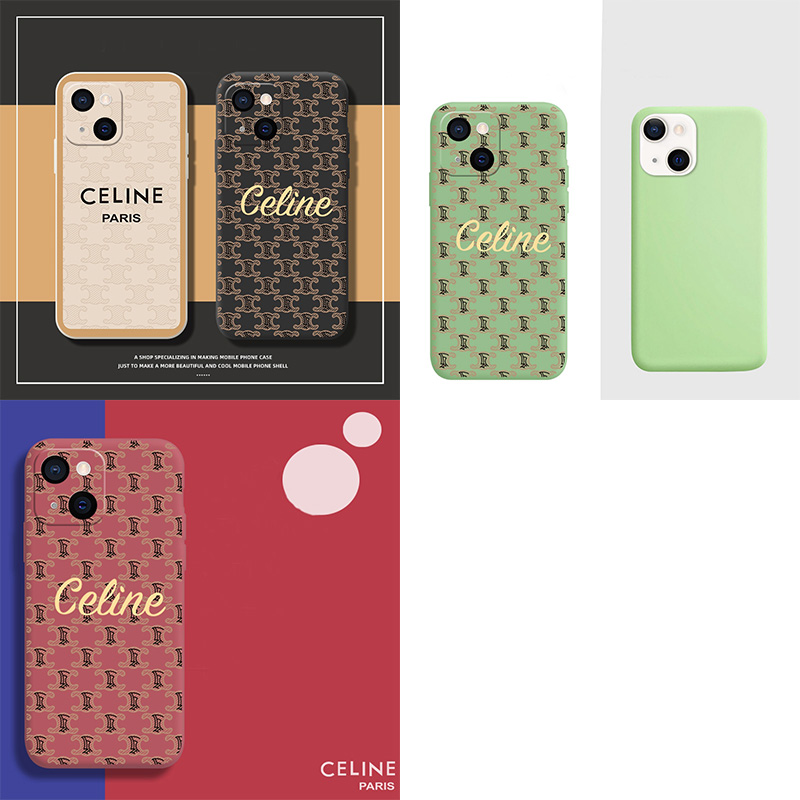 CELINE ブランド iphone13/13 mini/13 pro/13 pro maxケース ins風 セリーヌ モノグラム ジャケット型 