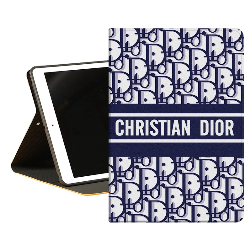DIOR ディオール ハイブランド ipad 10/pro 2022ケース かわいい モノグラム 手帳型 スタンド付き ファッション