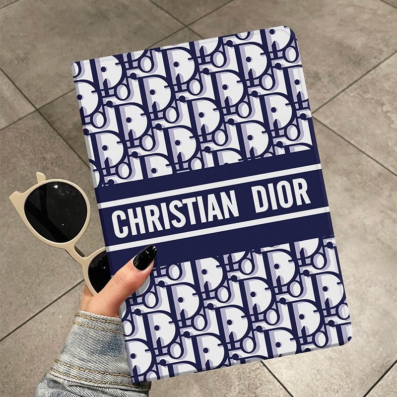 dior ipad10/pro2022ケース Christian Dior 可愛い ディオール手帳型ブランド モノグラム アイパッド10スタンド男女