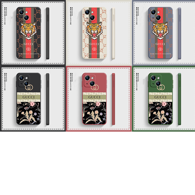 GUCCI ブランド iphone 13 mini/13 pro/13 pro maxケース 虎頭 グッチ シンプル