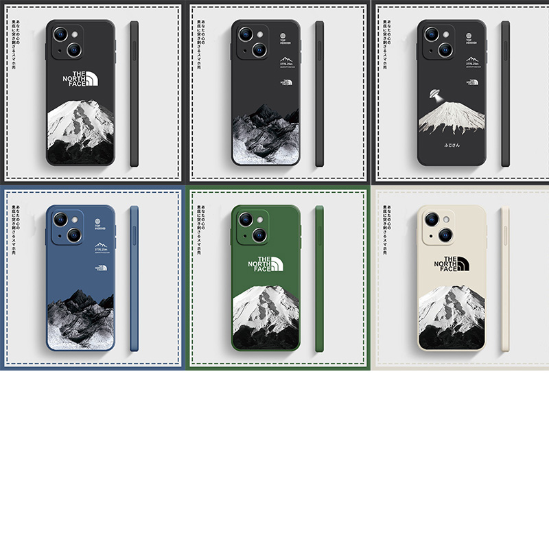 The North Face ブランド Iphone 14/14 Pro/14 Pro Max/14 Plusケース お洒落 雪山 ザノースフェイス ジャケット型 個性 モノグラム アイフォン14カバー 潮流 レディーズ