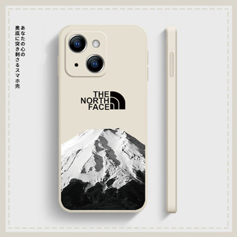 The North Face ブランド iphone 14/14 pro/14 pro max/14 plus/13 miniケース お洒落 雪山柄 ザ.ノース.フェイス ジャケット型 個性 モノグラム アイフォン14/13/12/11/x/xr/xs/8/7ケース 潮流 メンズ レディーズ