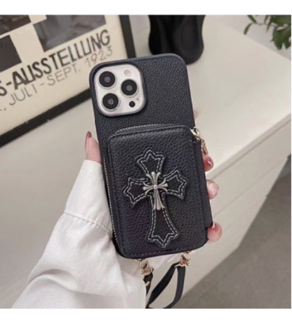 Chrome Hearts/クロムハーツ ブランド iphone13/12/14pro maxケース かわいい バッグ型 カード入れ モノグラム セレブ愛用 激安 iphone 11/x/8/7スマホケース ハイブランド ファッション メンズ レディース