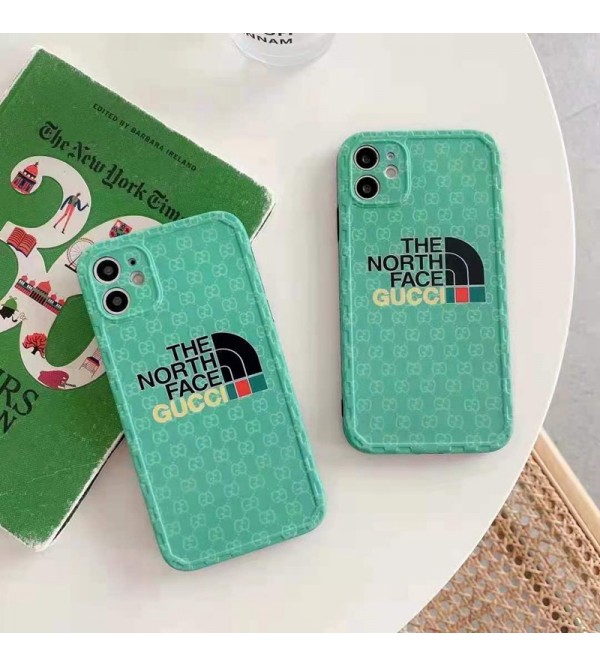 グッチ ザ・ノース・フェイス コラボ ブランド  iphone 13/13 pro/13 mini/13 pro maxスマホケース 交換用ジャケット型ケース The North Face X Gucci モノグラム激安 韓国風 カバー  ブランド 防塵 シリコン製 カバー アイフォン11/11 pro/11 pro max/se2カバー  耐衝撃 IPHONE  X/XS/XR/8/7スマホケース コピー 芸能人愛用メンズ レディーズ