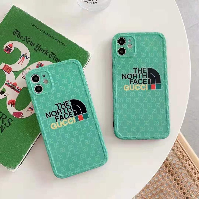 グッチ ザ・ノース・フェイス コラボ ブランド  iphone 13/13 pro/13 mini/13 pro maxスマホケース 交換用ジャケット型ケース The North Face X Gucci モノグラム激安 韓国風 カバー  ブランド 防塵 シリコン製 カバー アイフォン11/11 pro/11 pro max/se2カバー  耐衝撃 IPHONE  X/XS/XR/8/7スマホケース コピー 芸能人愛用メンズ レディーズ