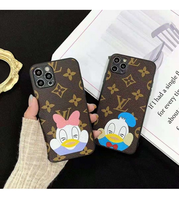 Lv＆Disneyコラボ 男女兼用 ブランド iphone 13/12/12 pro/12 mini/12 pro maxケース 革製 ジャケット型ケース 経典 防塵 モノグラム  アイフォン11/11 pro/11 pro max/se2ケース耐衝撃 ファッションブランドヴィトン＆ディズニー 可愛いIPHONE X/XS/XR/8/7保護カバー芸能人愛用