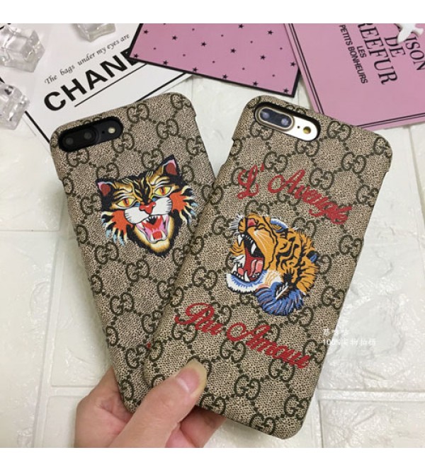 iphone 12ケースgucci iPhone xr/xs max/xsケース グッチ iphone x/8/7スマホケース ブランドIphone6/6s Plus Iphone6/6sカバー ジャケット 虎絵柄