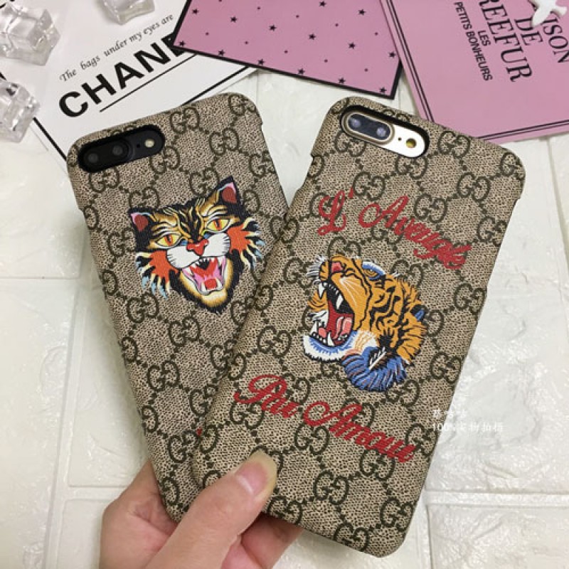 iphone 12ケースgucci iPhone xr/xs max/xsケース グッチ iphone x/8/7スマホケース ブランドIphone6/6s Plus Iphone6/6sカバー ジャケット 虎絵柄