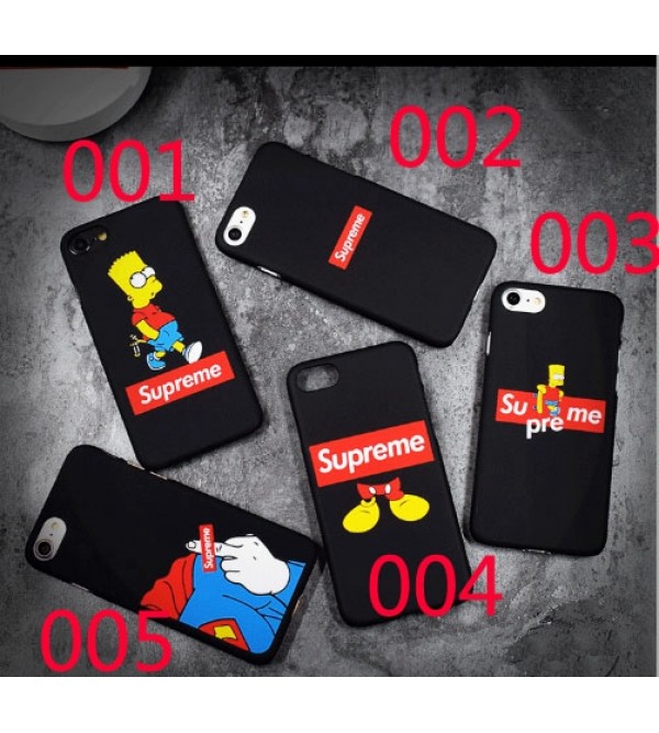  シュプリーム IPhoneX/8 Plus/se2カバー supreme ジャケット シンプソン イタズラ IPhone7/7 Plusケース ブランドケース 