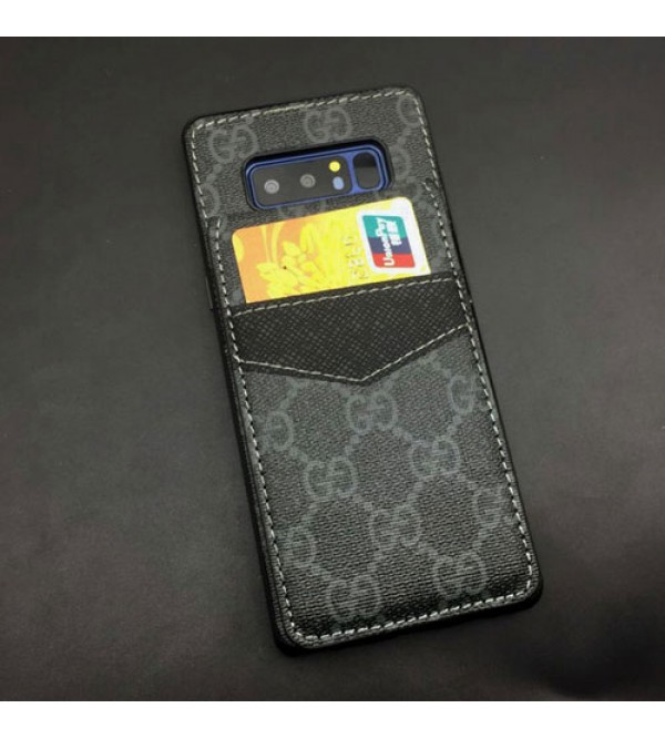 iphone 12ケースブランドグッチ galaxy s20/S10+/S10/note10 plusケース iphone 11/11pro/xr/xs max/se2ケース gucci Galaxy Note8カバー レザー製 ビジネス風 4カードスロット付き