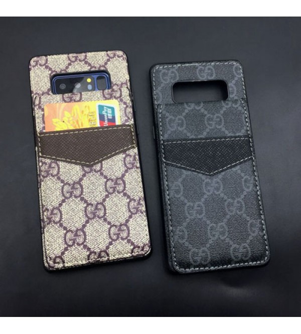 iphone 12ケースブランドグッチ galaxy s20/S10+/S10/note10 plusケース iphone 11/11pro/xr/xs max/se2ケース gucci Galaxy Note8カバー レザー製 ビジネス風 4カードスロット付き