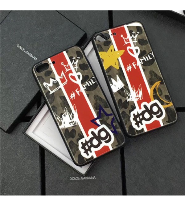 iphone12ケースブランド D&G iPhoneXケース ドルチェ&ガッバーナ Iphone8/7 Iphone8plus/7plusケース Iphone6/6s Plus Iphone6/6sカバー ジャケット 強化ガラス