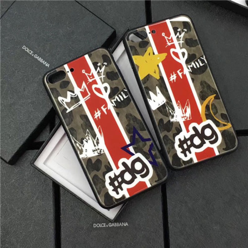 iphone12ケースブランド D&G iPhoneXケース ドルチェ&ガッバーナ Iphone8/7 Iphone8plus/7plusケース Iphone6/6s Plus Iphone6/6sカバー ジャケット 強化ガラス