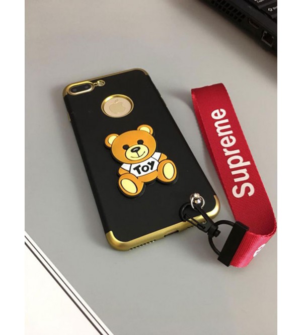 iphone 12ケースブランド Supreme IPhoneXケース シュプリーム Iphone se2/8/7 Iphone8plus/7plusケース Iphone6/6s Plus Iphone6/6sカバー  ハンドストラップ付き