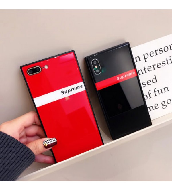 iphone 12ケースブランドsupreme IphoneXカバー シュプリーム Iphone se2/8/7 Iphone8plus/7plusスマホケース Iphone6/6s Plus Iphone6/6sジャケット ケース 直角