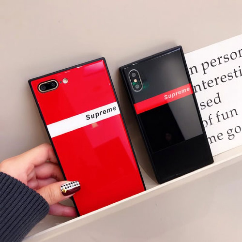 iphone 12ケースブランドsupreme IphoneXカバー シュプリーム Iphone se2/8/7 Iphone8plus/7plusスマホケース Iphone6/6s Plus Iphone6/6sジャケット ケース 直角