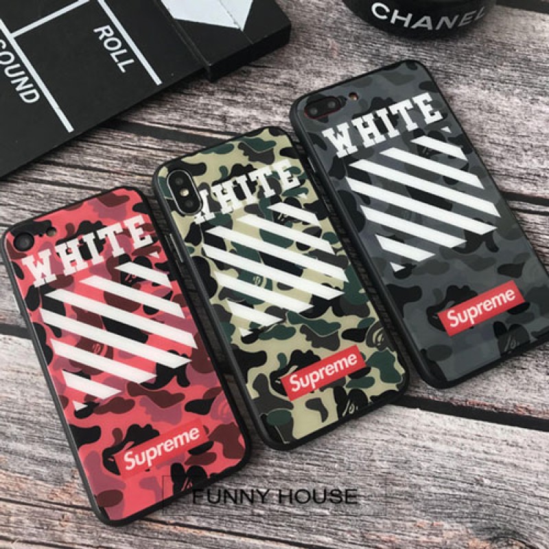  iphone12ケースブランドSupreme IPhoneXケース シュプリーム Iphone8/7 Iphone8plus/7plusケース Iphone6/6s Plus アイフォン6/6sカバー ジャケット 強化ガラス製