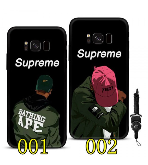 iphone12ケースブランドSupreme iphone xr/xs max/x/se2ケース galaxy A30/S10+ケース Galaxy S9+カバー 3色選択可  ギャラクシー S9/S8+/S8/Note8ケース指紋防止 TPU製