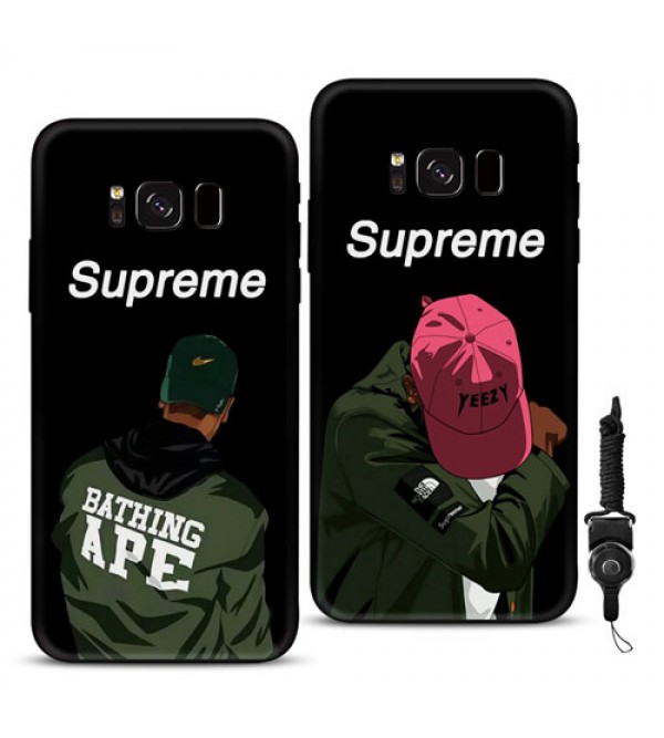 iphone12ケースブランドSupreme iphone xr/xs max/x/se2ケース galaxy A30/S10+ケース Galaxy S9+カバー 3色選択可  ギャラクシー S9/S8+/S8/Note8ケース指紋防止 TPU製