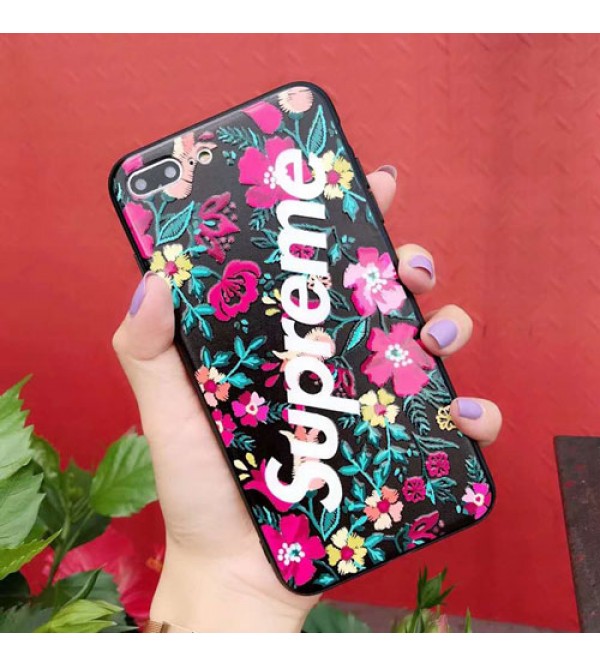 iphone 12ケースブランドsupreme iPhoneXケース シュプリームIphone se2/8/7 Iphone8plus/7plusスマホケース Iphone6/6s Plus Iphone6/6sカバー ジャケット 花絵柄