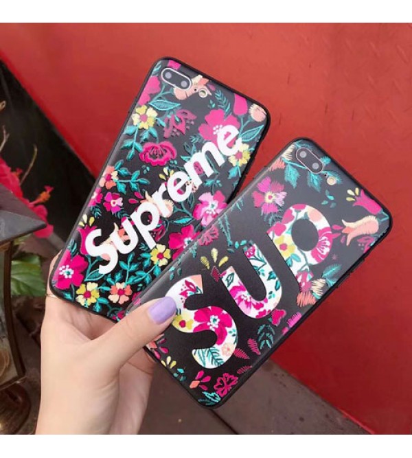 iphone 12ケースブランドsupreme iPhoneXケース シュプリームIphone se2/8/7 Iphone8plus/7plusスマホケース Iphone6/6s Plus Iphone6/6sカバー ジャケット 花絵柄