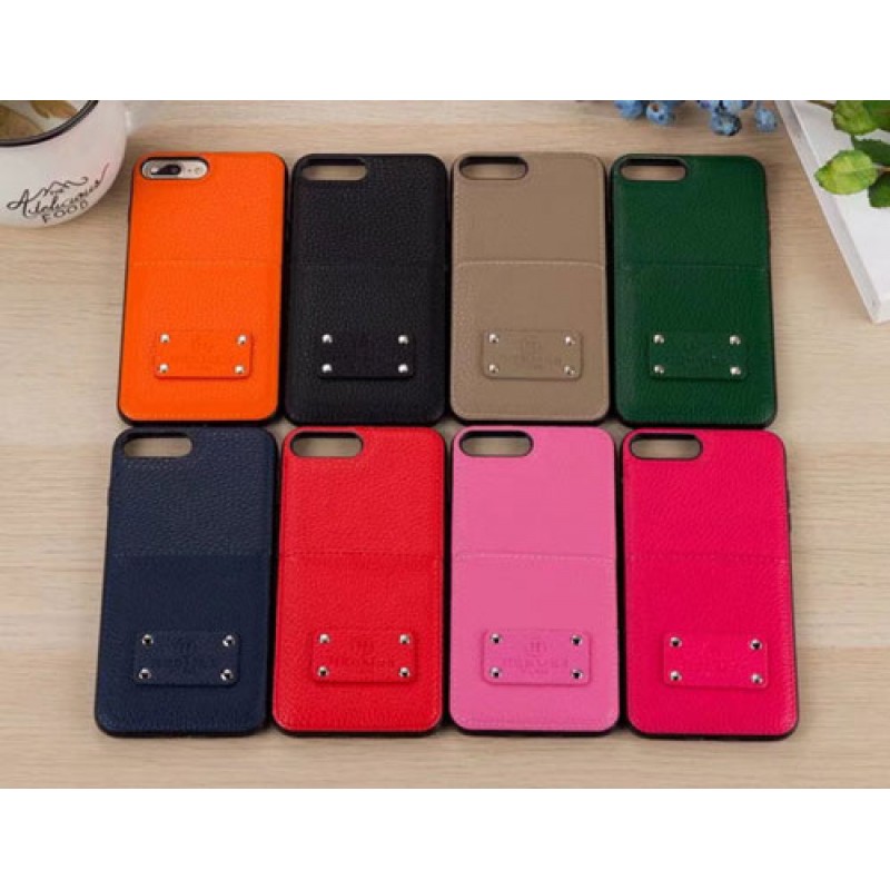 iphone 12 ケースブランドhermes Iphone xr/xs/xs maxカバー エルメス Iphonex/se2/8/7 /6 plusスマホケース Galaxy S9+/NOTE8ジャケット ケース カード入れ 凹み紋