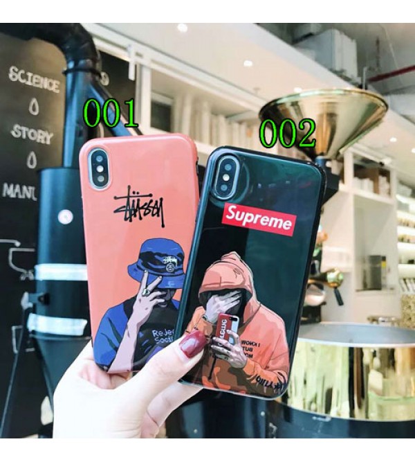 iphone 12 ケースブランドSupreme IPhoneXケース シュプリーム Iphone se2/8/7plusスマホケース ステューシー Iphone6/6s Plus Iphone6/6sカバー ジャケット アニメ絵柄 