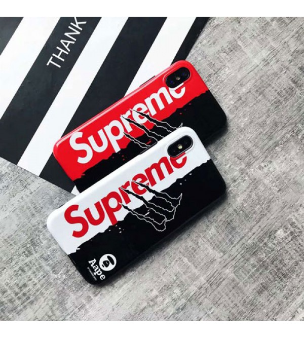 iphone 12 ケースブランドsupreme iPhoneXケース シュプリームIphone se2/8/7 Iphone8plus/7plusスマホケース Iphone6/6s Plus Iphone6/6sカバー ジャケット 掻き傷絵柄 創意