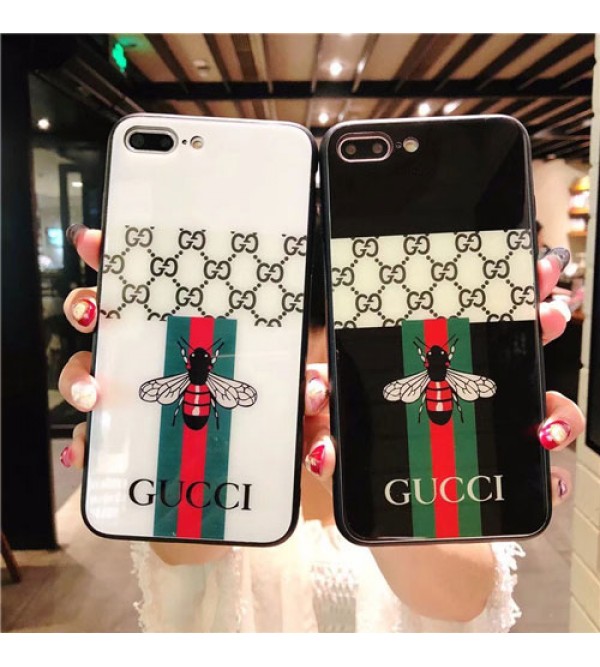 iphone 12ケースブランドgucci IphoneXカバー グッチ Iphone se2/8/7 Iphone8plus/7plusスマホケース Iphone6/6s Plus Iphone6/6sジャケット ケース ミツバチ絵柄