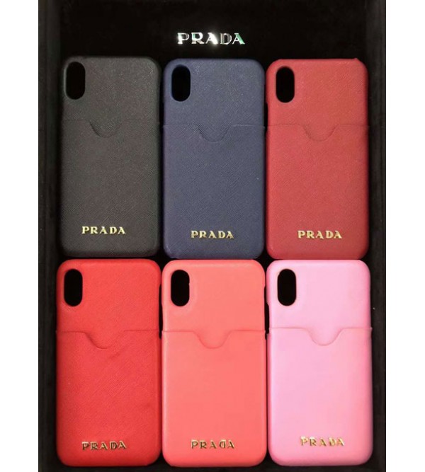 iphone 12ケースブランドPRADA iPhoneXケース プラダ Iphone se2/8/7 Iphone8plus/7plusスマホケース Iphone6/6s Plus Iphone6/6sカバー ジャケット カード入れ