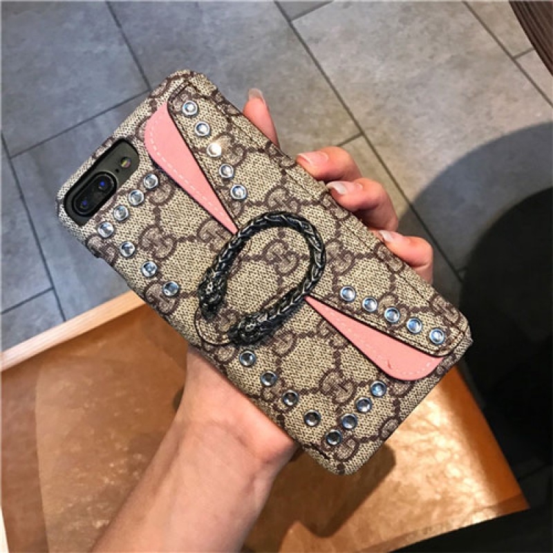 iphone 12 ケースブランドgucci iPhone 11/11pro/xr/xs max/xsケース グッチ iphone x/8/7/se2スマホケース Iphone6/6s Plusカバー ジャケット 封筒デザイン ラインストーン付き