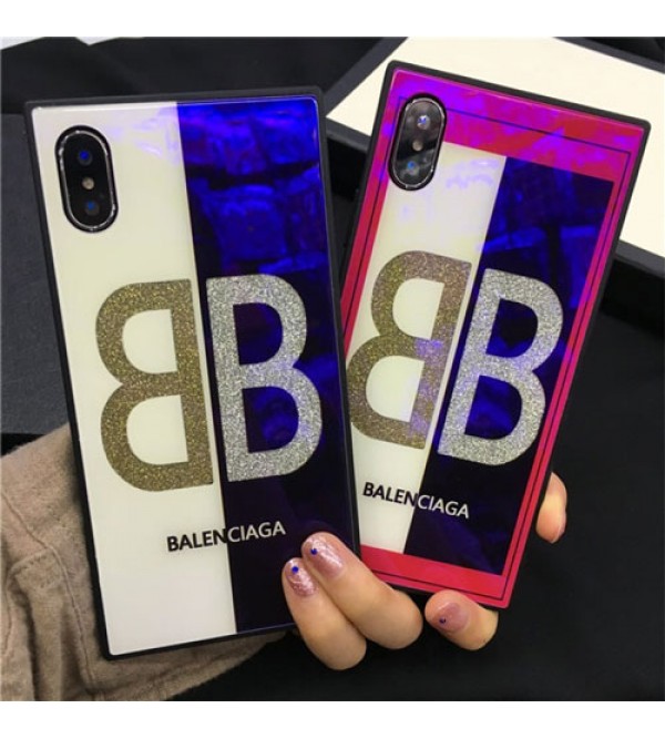 iPhone 12ケースブランドbalenciaga iPhone xケース バレンシアガ iphone se2/8/7plusスマホケース Iphone6/6sカバー ジャケット 色ブロック 直角