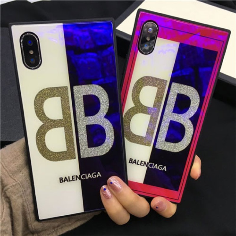 iPhone 12ケースブランドbalenciaga iPhone xケース バレンシアガ iphone se2/8/7plusスマホケース Iphone6/6sカバー ジャケット 色ブロック 直角