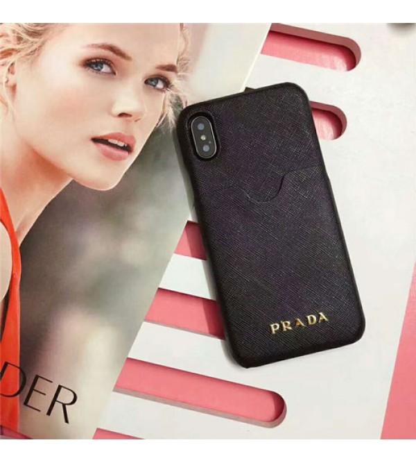 PRADA iPhone xケース iPhone12 ケースプラダ iphone se2/8/7Plusスマホケース ブランド Iphone6/6s Plus Iphone6/6sカバー ジャケット カード入れ 