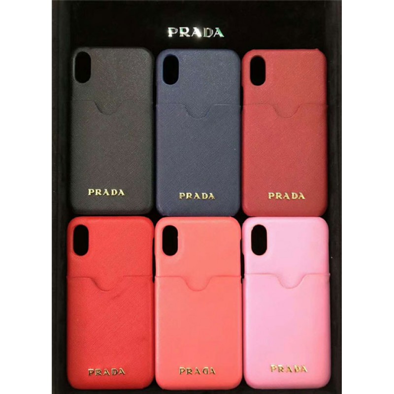 PRADA iPhone xケース iPhone12 ケースプラダ iphone se2/8/7Plusスマホケース ブランド Iphone6/6s Plus Iphone6/6sカバー ジャケット カード入れ 
