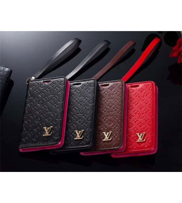 lv iPhone xr/xs max/xsケース ルイヴィトン iphone x/se2/8/7スマホケース ブランド 手帳型 ストラップ付き モノグラム