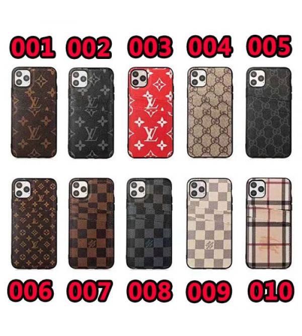 iphone 12/12 mini/12 pro/12 pro maxルイヴィトン  iphone 11 pro/xr/xs maxケースブランドlv burberry アイフォン x/8/7plusケース Galaxy s20/s10e/s10/s9 plusケースカードポケット付き ファッションビジネス風