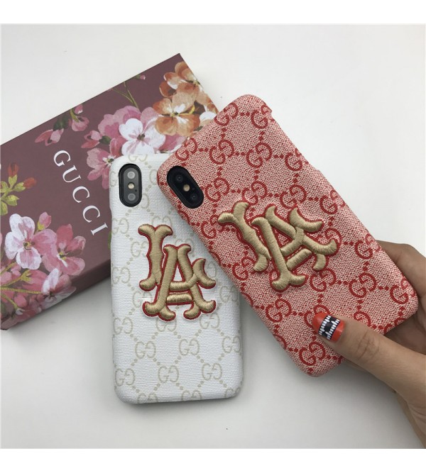 iphone 12 ケースグッチ LA コラボ gucci galaxy S10plusケース iphone xrカバー galaxyA30/10カバー 人気 ブランド   Galaxy S9/S8plusケース iphone xs max/x/10/se2/8plusケース おしゃれ 手作り 刺繍