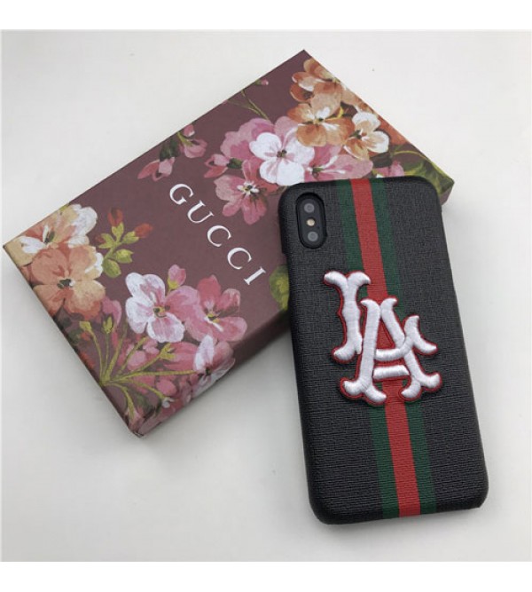 iphone 12 ケースグッチ LA コラボ gucci galaxy S10plusケース iphone xrカバー galaxyA30/10カバー 人気 ブランド   Galaxy S9/S8plusケース iphone xs max/x/10/se2/8plusケース おしゃれ 手作り 刺繍